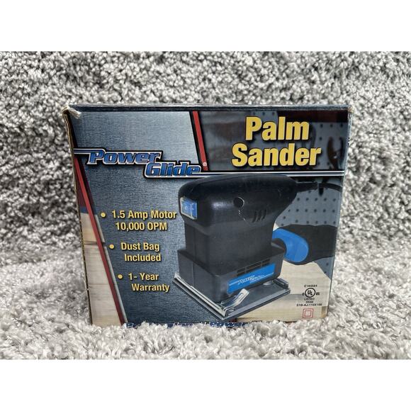 Power Glide 60100020 Electric Corded Palm Sander Tool 120v 1.5amp Preowned - Picture 1 of 12